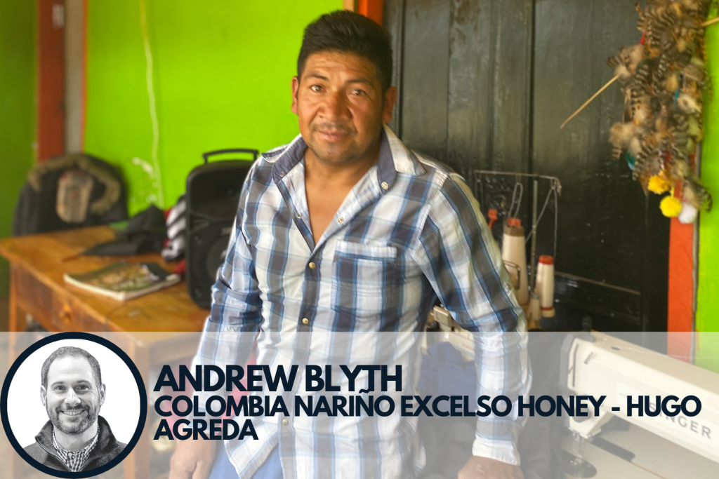 Specialty coffee producer Hugo Agreda from Colombia's Nariño region