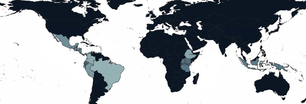 specialty coffee origin map