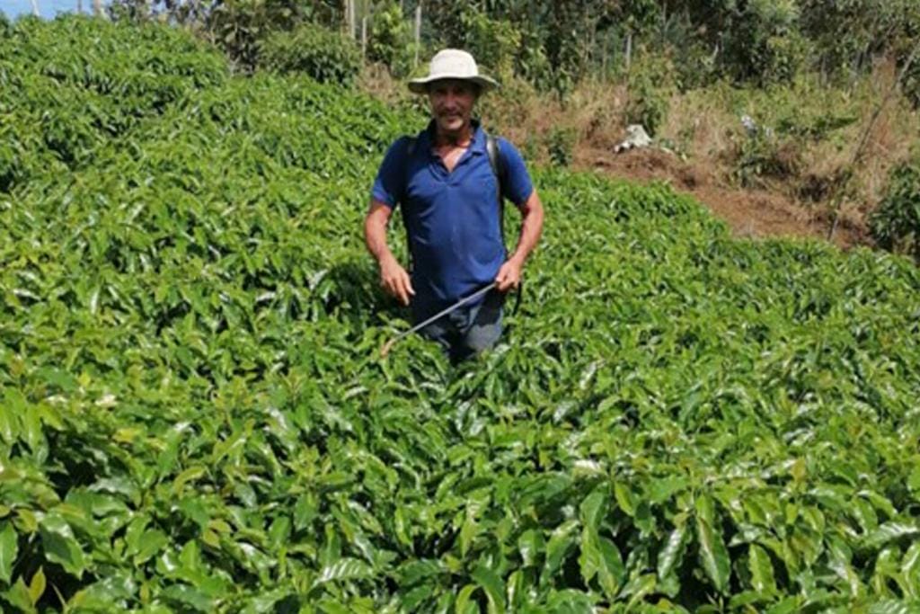 specialty coffee producer on his costa rica coffee farm
