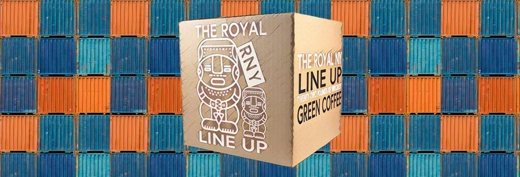 The Royal NY Line Up 22 lb coffee boxes