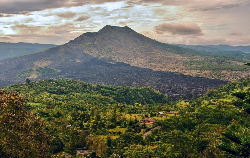 Mountains of Bali for Indonesia coffee