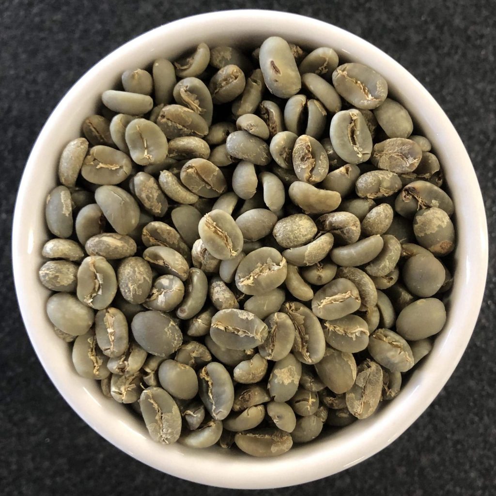 Green specialty coffee beans from Indonesia