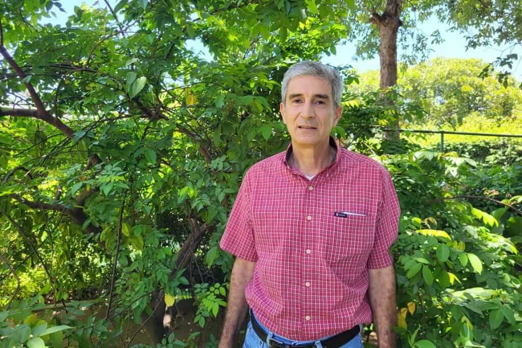 Specialty coffee producer Fernando Lima on his coffee farm in El Salvador