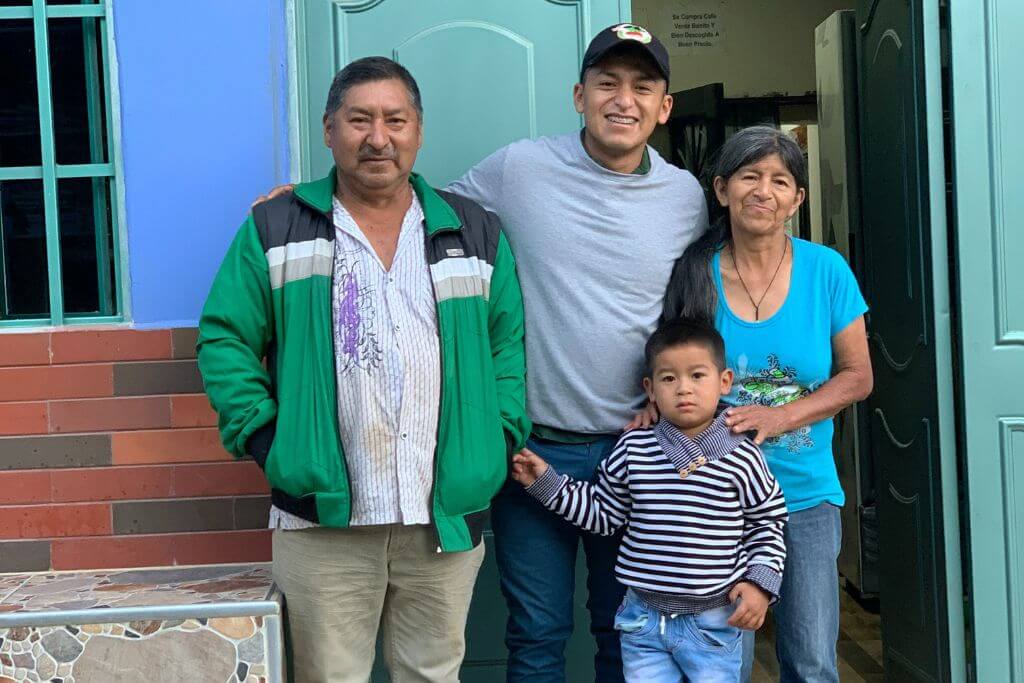 Family of specialty coffee producers in Cauca, Colombia