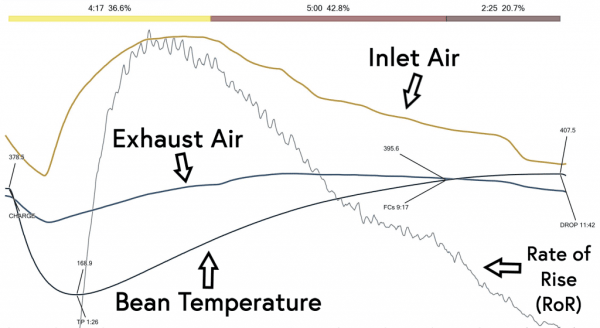 a roast profile curve from Royal New York