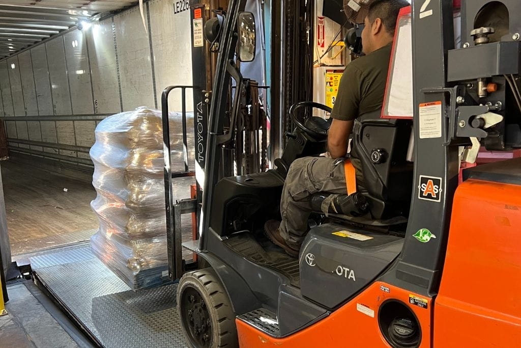 coffee orders forklift