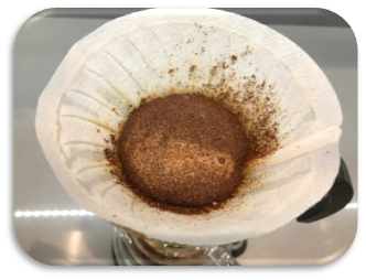 Pour over of an Ethiopia Sidamo from the Howolso cooperative in Ethiopia