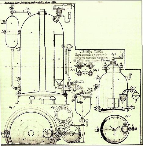 the history of espresso from alamy.com 