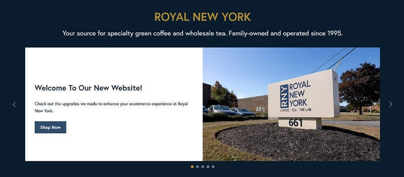 new site home page