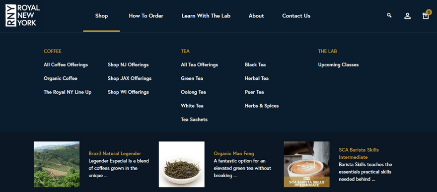 royal coffee new york offerings