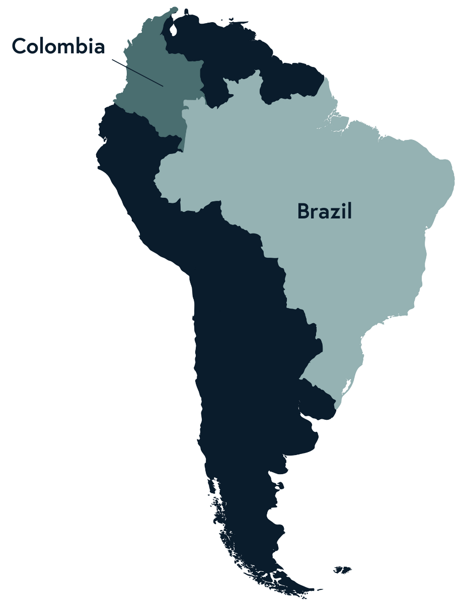 south america map