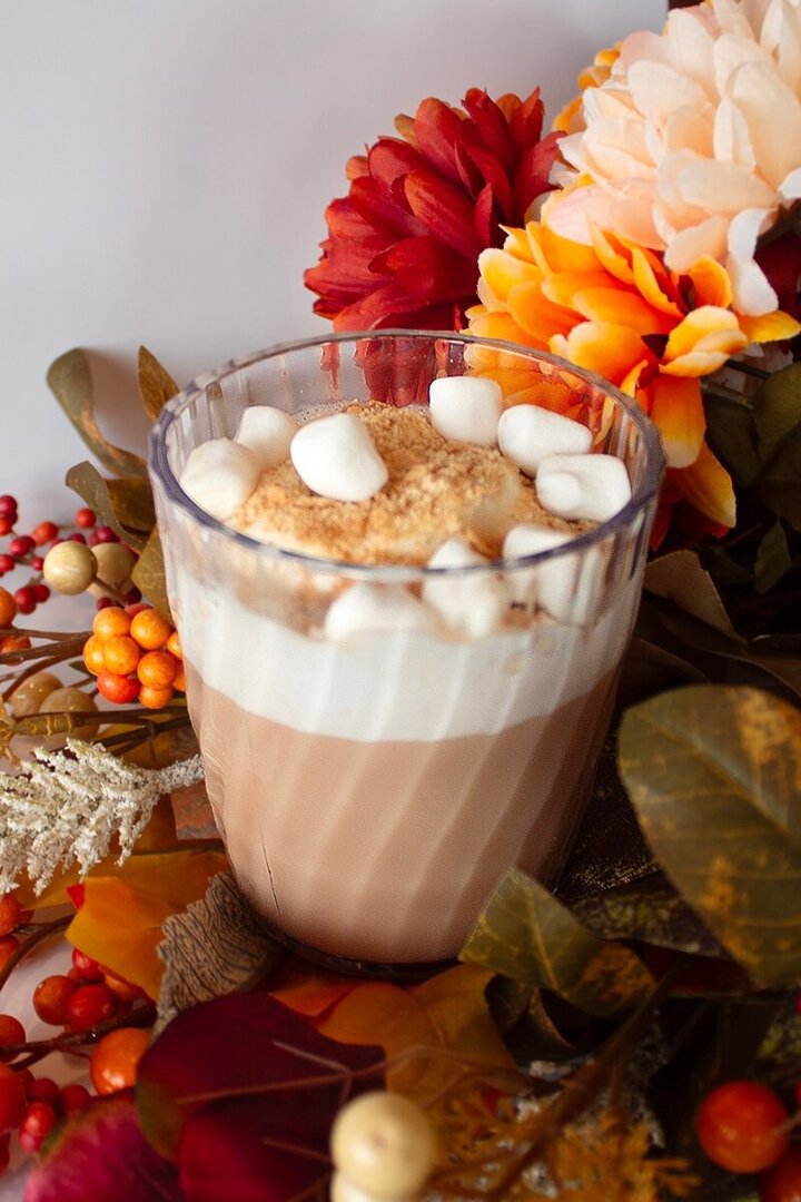 Salty Pumpkin S'more Chai Tea Latte Fall Recipe