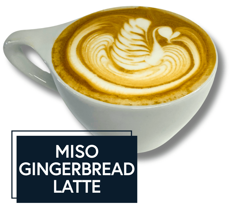 Miso Gingerbread Cafe Latte
